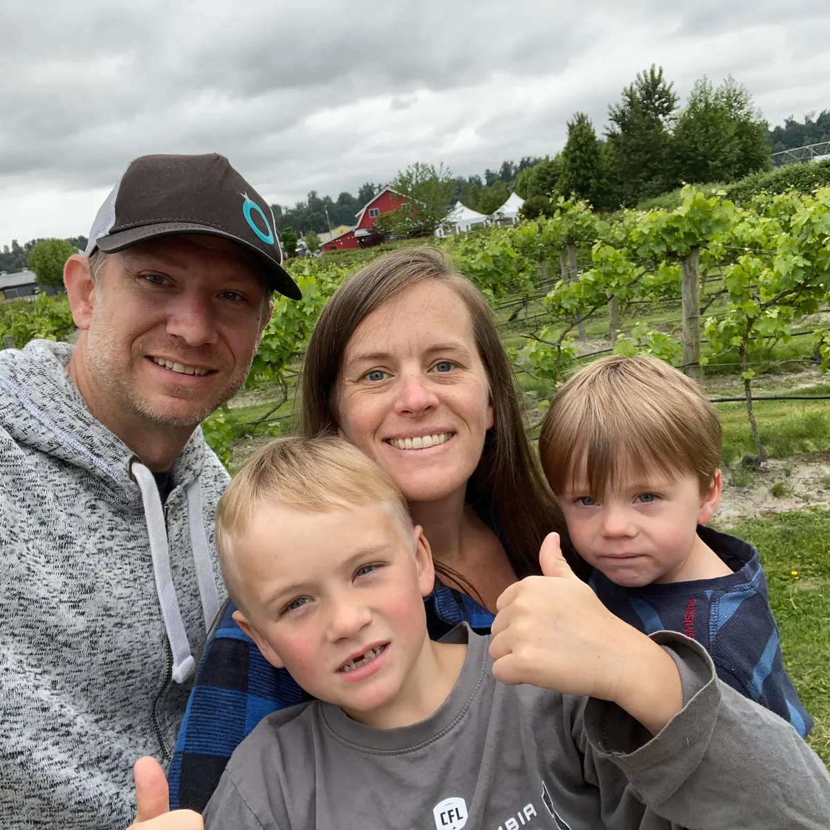 Amanda and David with their family